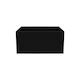 image 2 of Primrose Zinc Steel Outdoor Black Weather Resistant Patio Planter 50cm
