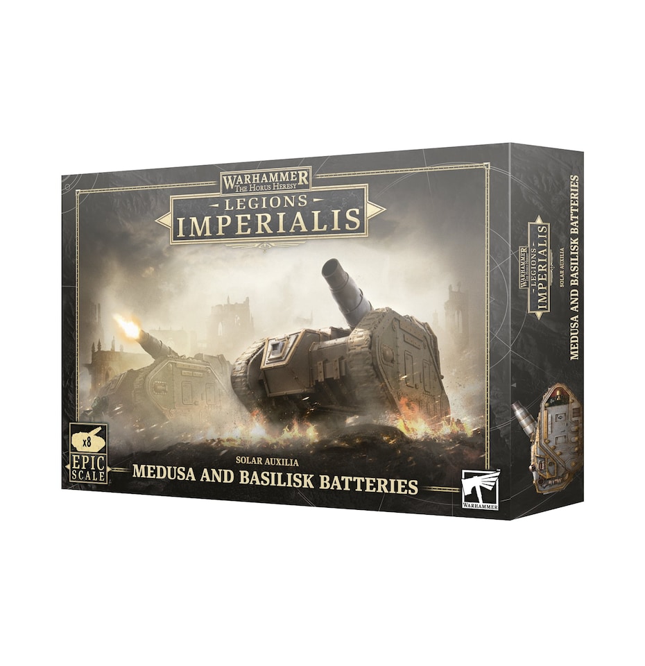 Medusda And Basilik Batteries Epic Scale Legions Imperialis Horus Heresy Warhammer