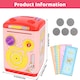image 2 of Electronic Money Bank for Kids Pink Password & Fingerprint Toy ATM Piggy Bank Secure, Fun & Educational Savings Box