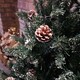 image 3 of 6ft (180cm) Rocky Mountain Pine Green Artificial Christmas Tree Snow Tip and Pine Cones