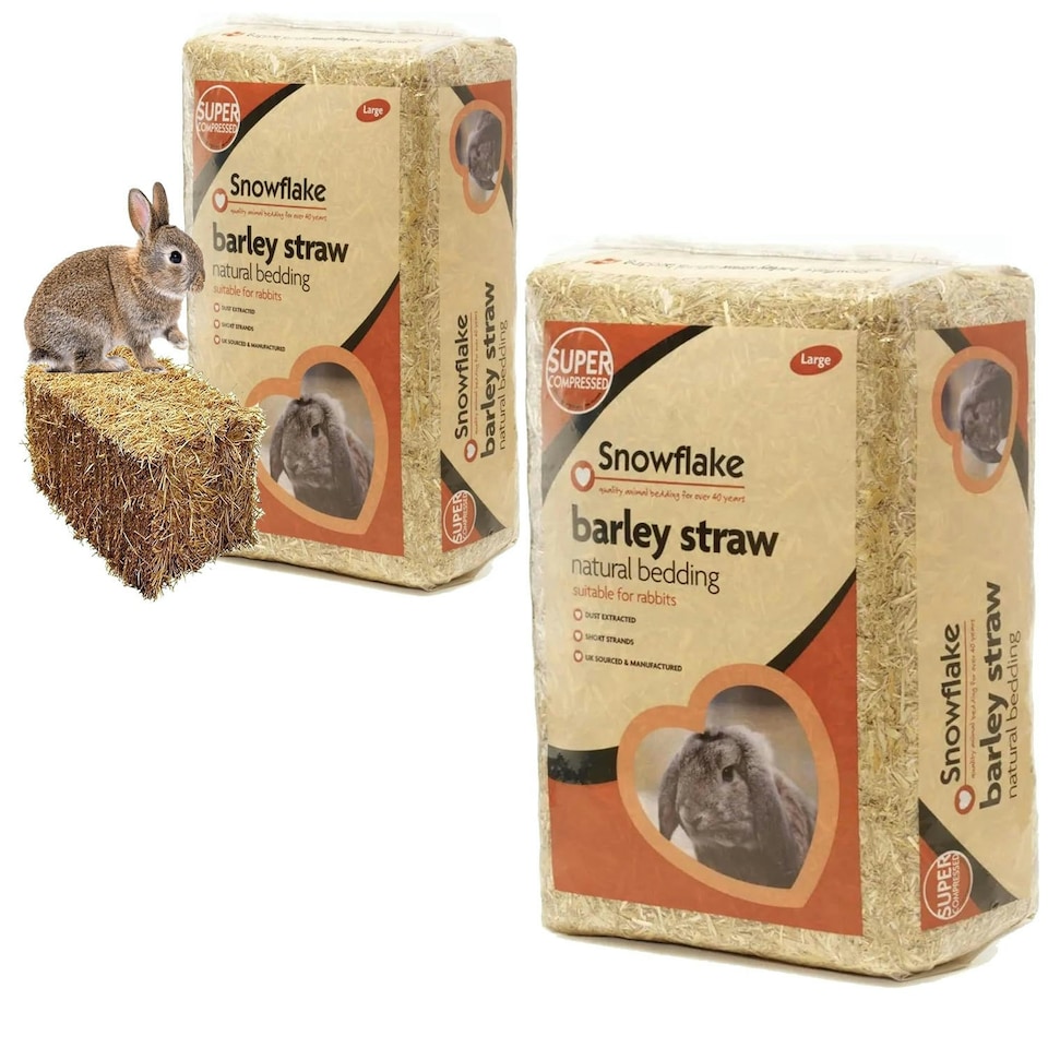 image 1 of 1 x 3KG Soft Flake Barley Straw Animal Bedding For Small Animals