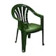 image 3 of simpa Solana Green Stackable Plastic Garden Chair