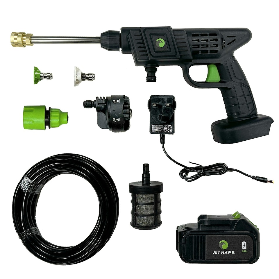image 1 of Jet Hawk Cordless Pressure Washer - Green