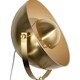 image 5 of First Choice Lighting Pair of Retro Satin Brass Tripod Table Lamps Bronze | Gold