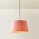 image 3 of ValueLights Aspen Small Blush Tapered Ceiling Lamp Shade Pink