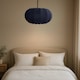 image 6 of CGC Lila Navy Oval Ribbed Stretch Cotton Lampshade