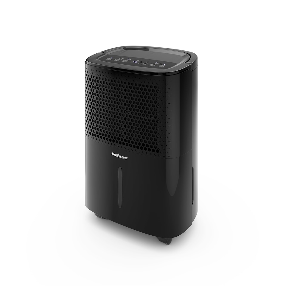 image 1 of Pro Breeze 12L Low Energy Dehumidifier with Built-in Humidistat - Black