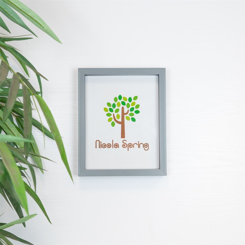image 1 of Nicola Spring 3D Box Photo Frame - 8 x 10" - Grey