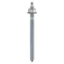 Timco - Chemical Anchor Threaded Studs, Nuts & Washers - Zinc (Size M16 x 190 - 10 Pieces)