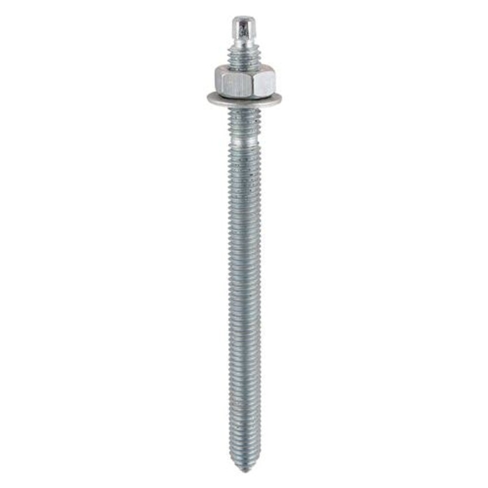 image 1 of Timco - Chemical Anchor Threaded Studs, Nuts & Washers - Zinc (Size M16 x 190 - 10 Pieces)