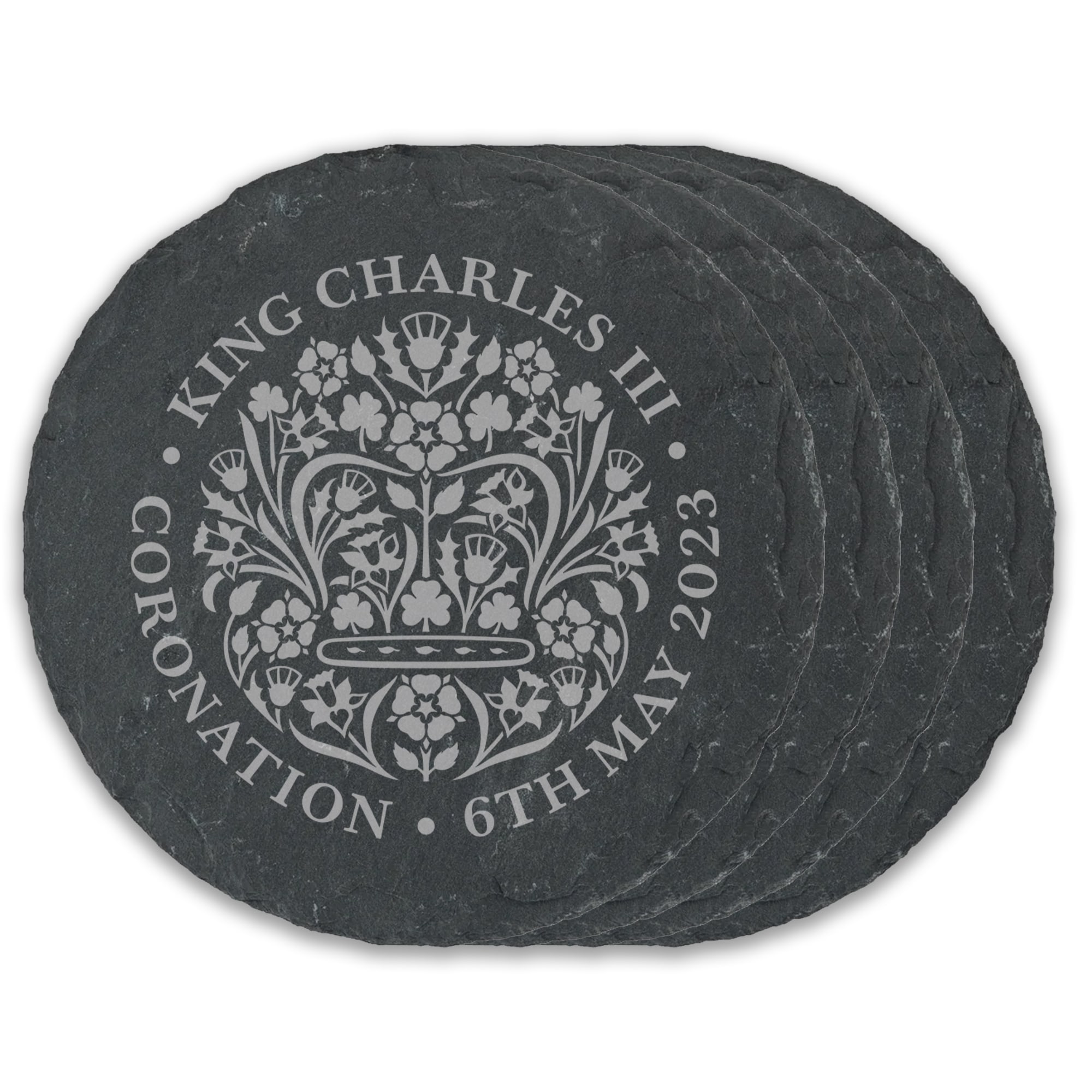 Personalised Engraved Wedding Slate Coasters Set of 4 for Family