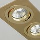image 5 of BHS Faina 2 Light Adjustable Double Recessed Spotlight | Gold | Brass | 1