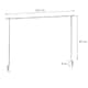image 4 of Metal Hanging Over table Display Rod with Clamp | Grey | 1