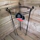 image 2 of 2 Pack of Tom Chambers Cottage Heavy Duty Black Metal Steel Herbaceous Garden Plant Support Ring 60cm x 35cm
