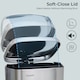 image 7 of Stainless Steel Rectangular Pedal Bin With Soft Close Lid Silver Waste Bin - 30L Silver