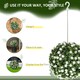 image 7 of HOMCOM Set of 2 Artificial Plant Topiary Rose Balls, Faux Plants, White