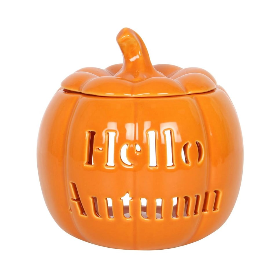 Something Different Hello Autumn Ceramic Pumpkin Oil Burner - Orange - One Size