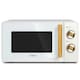 image 1 of VonShef Nordic Microwave 20L 700W Cream & Wood