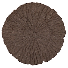 Earth brown Single size Cracked log Stepping stone - Pack of 2 | Brown | Bown | Pack of 2