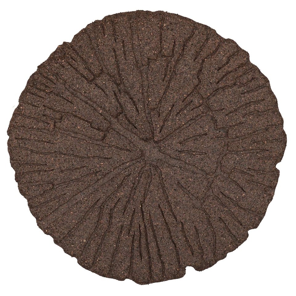 image 1 of Earth brown Single size Cracked log Stepping stone - Pack of 2 | Brown | Bown | Pack of 2