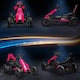 image 8 of HOMCOM 12V Electric Go Kart w/ Forward Reversing 2 Speeds for 3-8 Yrs - Pink