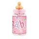 image 3 of Baby Shower Pink Bottle Honeycomb Decoration - 30cm