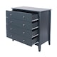 image 6 of Como 4 Drawer Chest of Drawers - Shaker Style Bedroom Storage Cabinet with Compact Design | Blue | Blue | 1