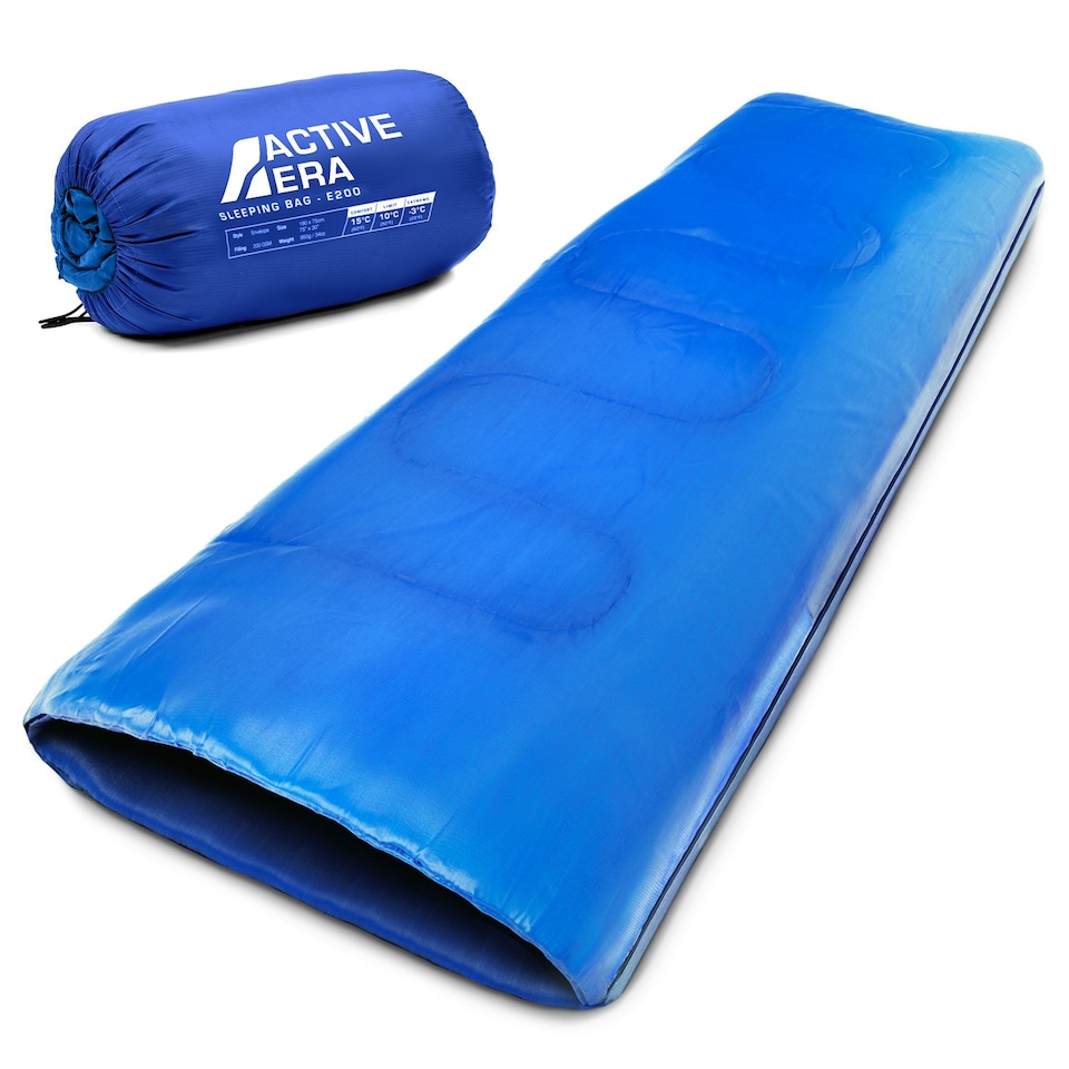 image 1 of Premium Warm Lightweight Envelope Sleeping Bag (200 GSM) - 2 Seasons - 2 Seasons