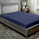 image 2 of Teddy Fleece Fitted Sheet Sherpa Bed Sheets - Navy - Double