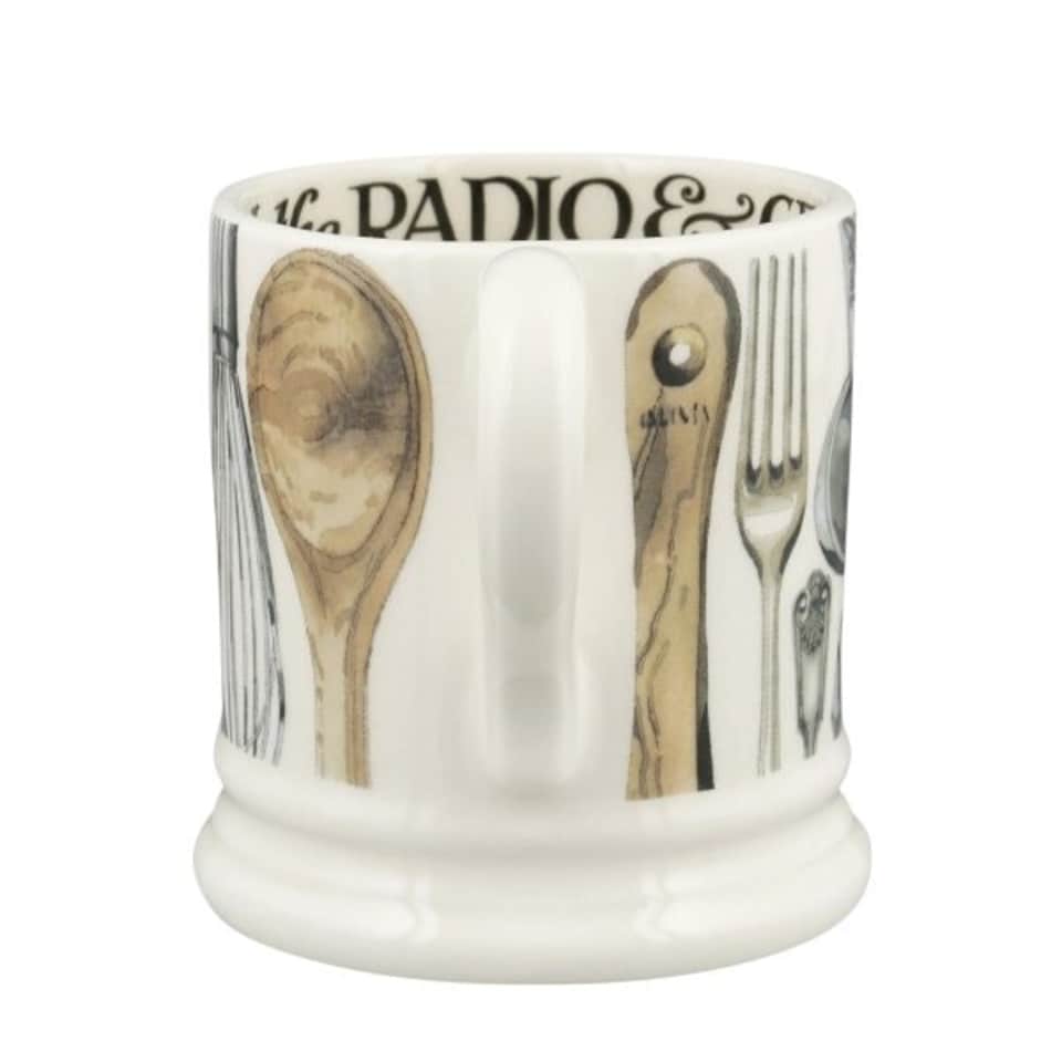 image 1 of Mug: 1 x 300ml Emma Bridgewater Get Baking Half Pint Mug, Ceramic White