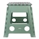 image 3 of JVL Small & Large Folding Step Stool Set – Multi-Purpose, Kitchen & Bathroom – Green