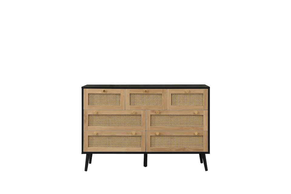 image 1 of Croxley 7 Drawer Rattan Chest