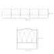 image 3 of Outsunny 5PCs Decorative Garden Fencing Metal Border Edging