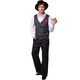 image 1 of Mens Charleston costume | Black | black/white | XL | 1