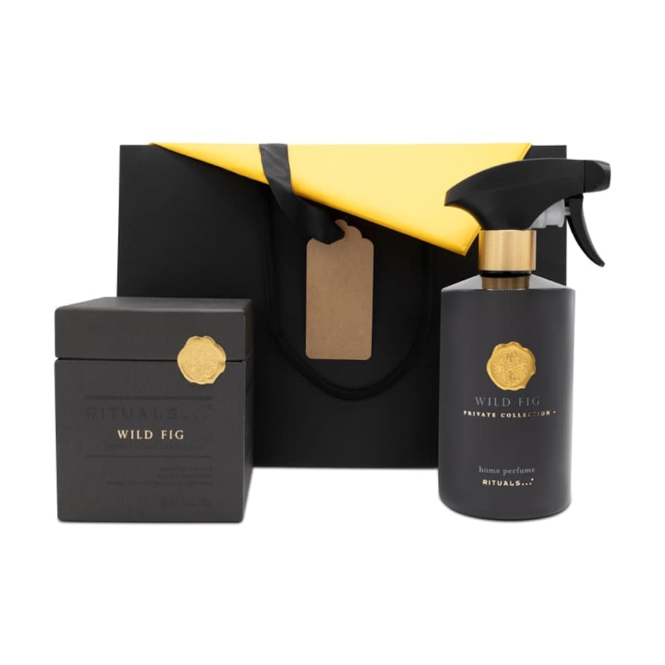 image 1 of Rituals Wild Fig Scented Candle 360g & Home Spray 500ml Gift Bag