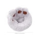 image 5 of Living and Home 60cm Soft Plush Pet Bed, Grey Grey | M