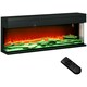 image 1 of HOMCOM 152.4cm Electric Fireplace Recessed, Insert, Wall Mount, Freestanding