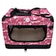image 1 of HugglePets Fabric Crate Foldable Pet Carrier Multi | L