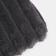 image 4 of OHS 2L Hot Water Bottle & Soft Plush Faux Fur Ribbed Cover - Charcoal