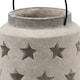 image 5 of Hill Interiors Bloomville Stone Star Candle Lantern - Stone - 23cm x 18cm x 18cm