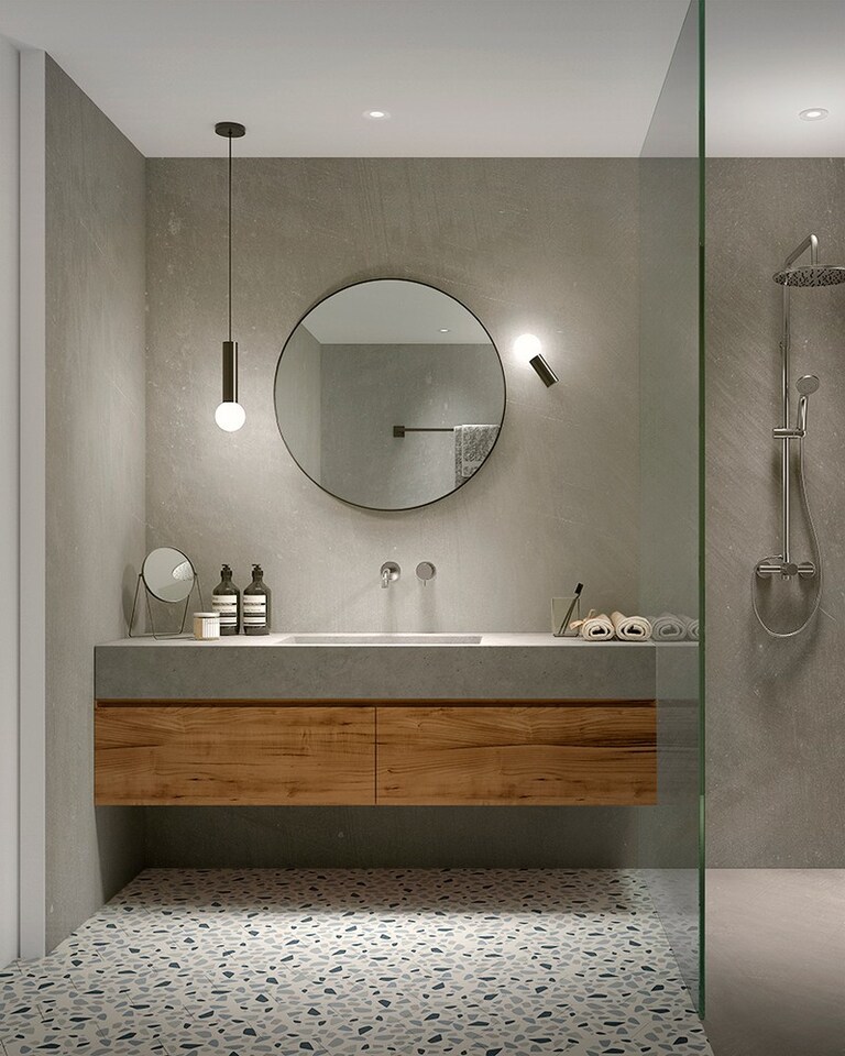 image 1 of Mist Double Bathroom Twin Wall Light Metallic Black E14