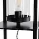 image 5 of Giles - Shelved Unit Floor Lamp with Glass Shade