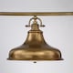 image 5 of Emery 3 Light Pendant Bar Chandelier Light Weathered Brass, E27