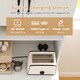 image 4 of COSTWAY Pantry Cabinet with Power Outlets Freestanding Narrow Kitchen Hutch