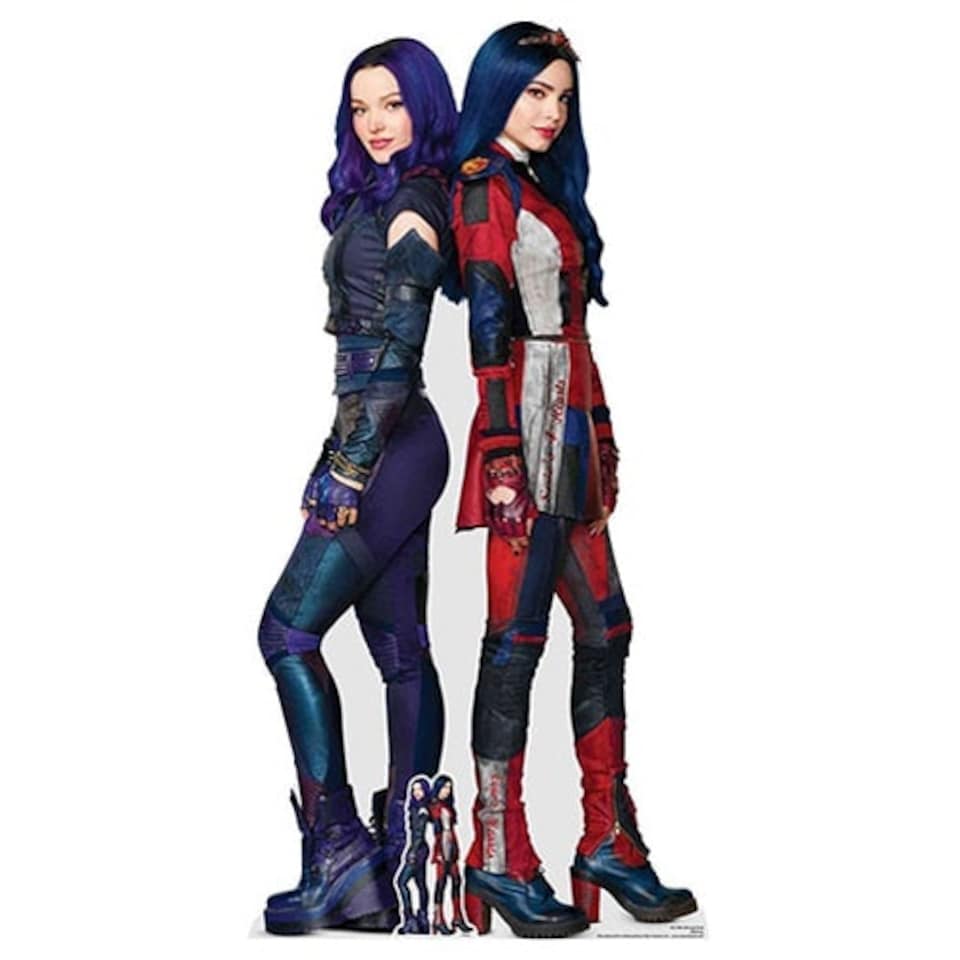 Mal and Evie Disney Descendants 3 Lifesize Cardboard Cutout 170cm