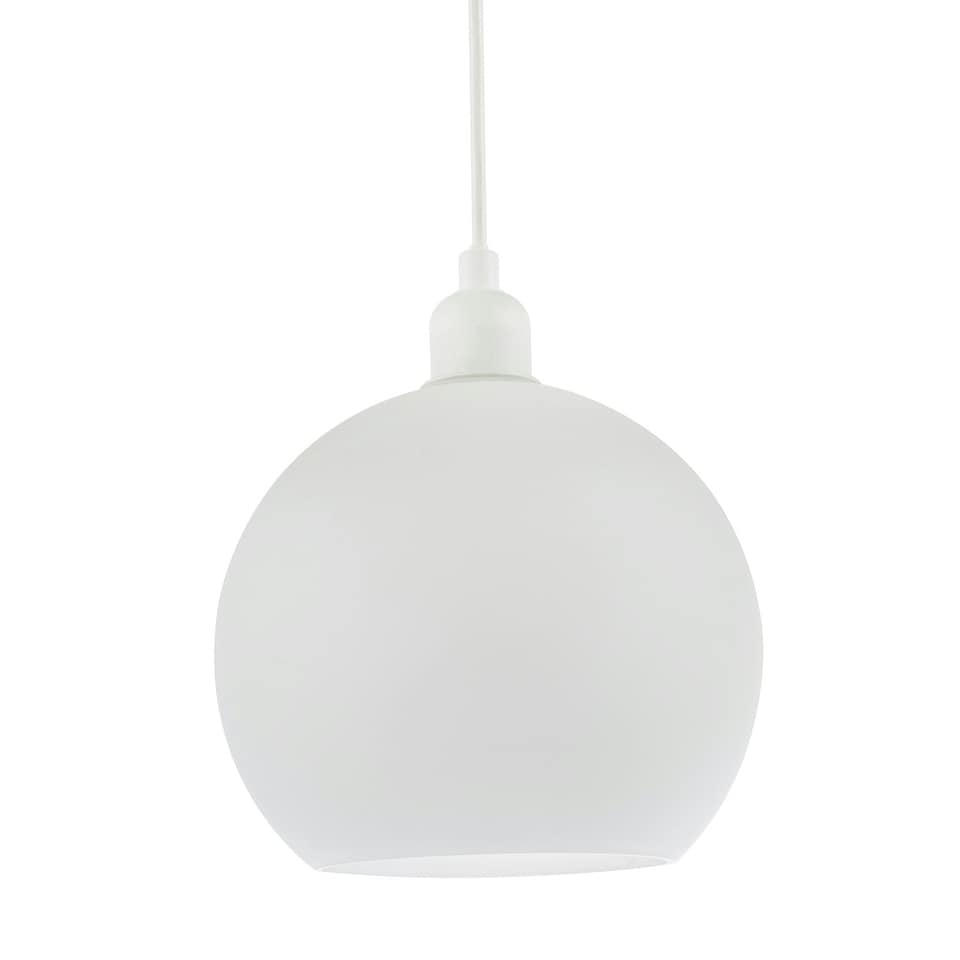 image 1 of Simple and Classic Opal White 20cm Glass Ball Pendant Lighting Shade White