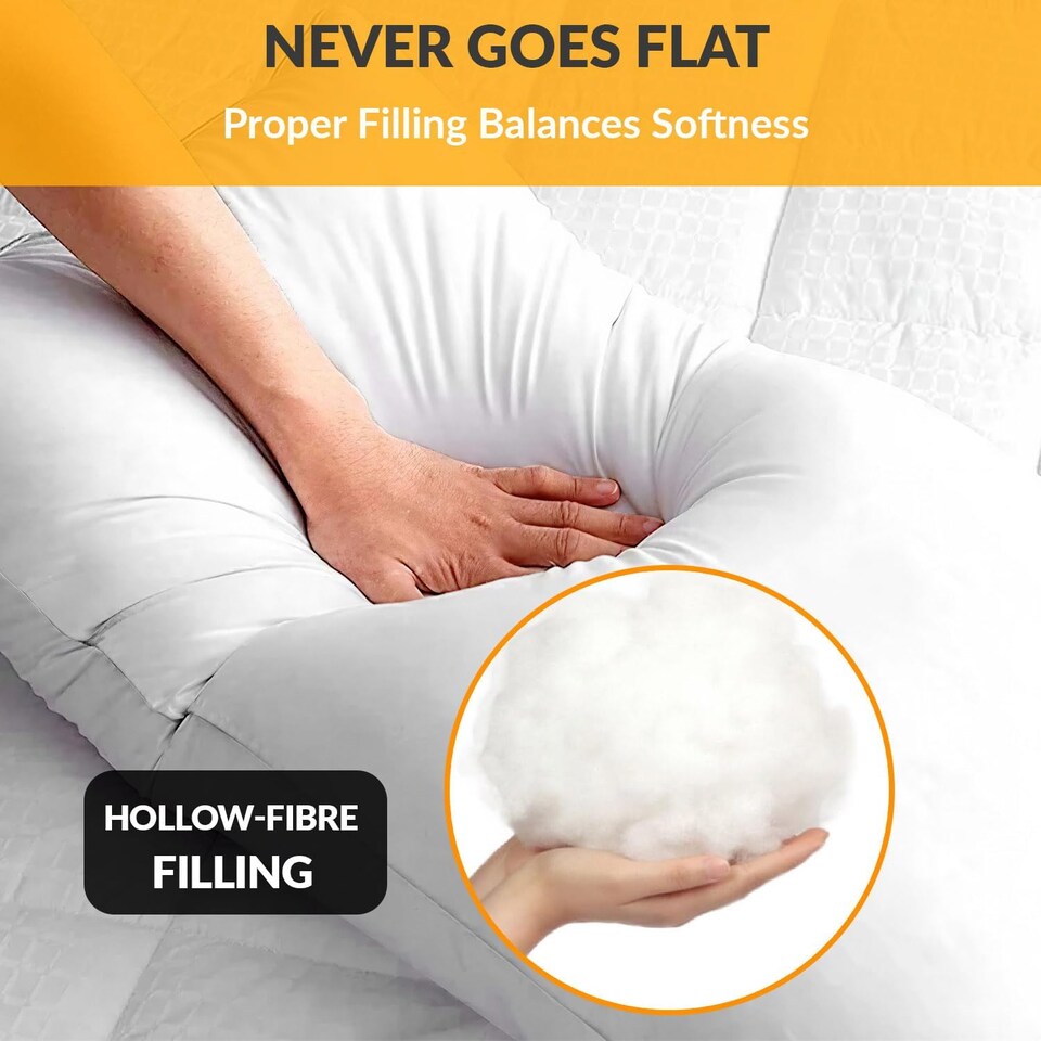image 1 of Maternity Pregnancy Bolster Pillow | Supportive Body Pillow