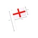 image 2 of St George Hand Flags 10 Pcs Multi