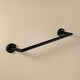 image 2 of Cosmic ARO Towel Rail Wall Mounted with Matt Black Stainless Steel Finish 40 cm