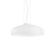 image 1 of Aria 1 Light Small Dome Ceiling Pendant White, E27
